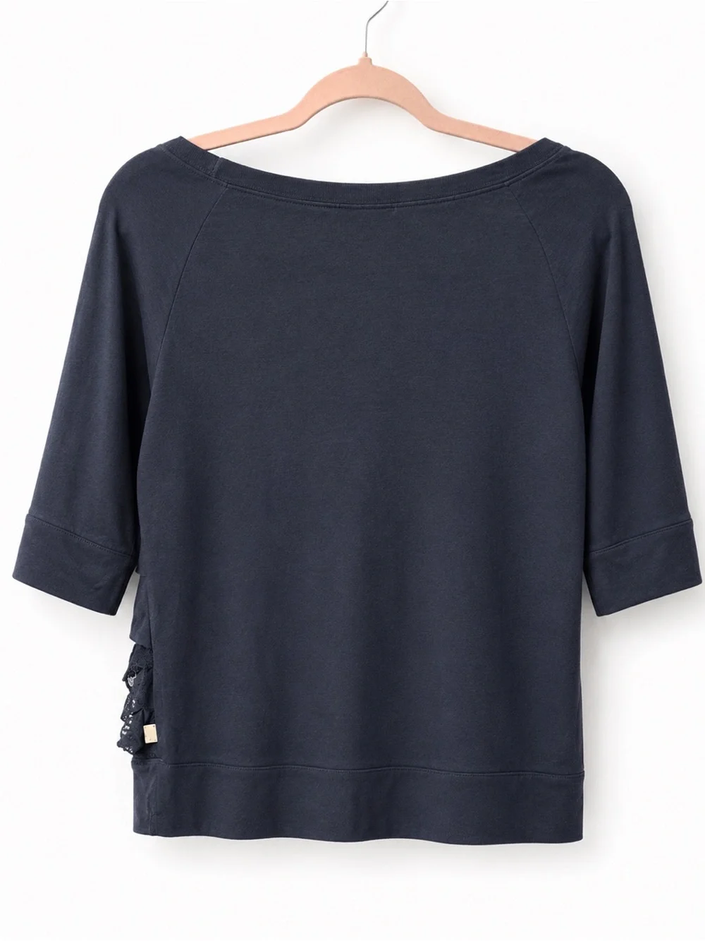 Hollister Navy Ruffle Front Top #y2k - Picture 4 of 4